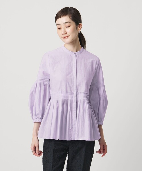 UNITED ARROWS（ユナイテッドアローズ）の「MANTECO POP ブラウス（シャツ/ブラウス・レディース・オフホワイト/ライラック/ダークグレー・38/36）」の15枚目の写真