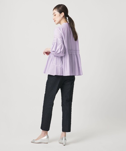 UNITED ARROWS（ユナイテッドアローズ）の「MANTECO POP ブラウス（シャツ/ブラウス・レディース・オフホワイト/ライラック/ダークグレー・38/36）」の17枚目の写真