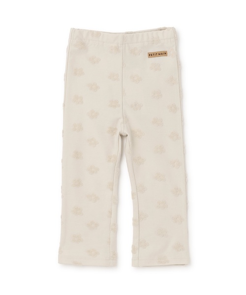 petit main(プティマイン)の「お花ジャカードフレアパンツ(その他パンツ・キッズ・ネイビー/ライトベージュ/ラベンダー・90cm/120cm/110cm/80cm/130cm/100cm)」の2枚目の写真