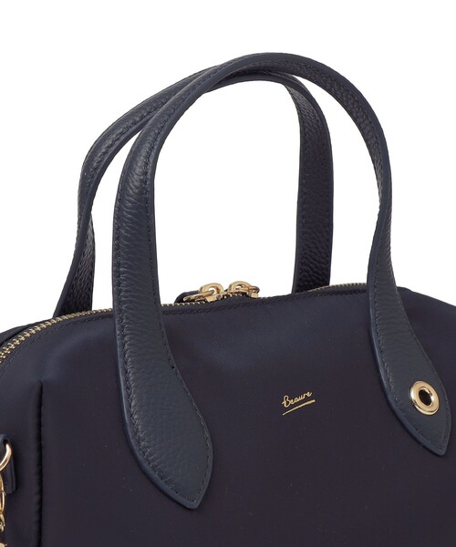 Beau're（ヴュレ）の「BEAURE: ナイロン スクエア テープ ボストン（ボストンバッグ・レディース・ブラック/ネイビー・ONE SIZE）」の18枚目の写真