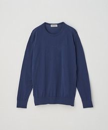 JOHN SMEDLEY（ジョンスメドレー）の「クルーネック長袖コットンニットプルオーバー（ニット/セーター）」