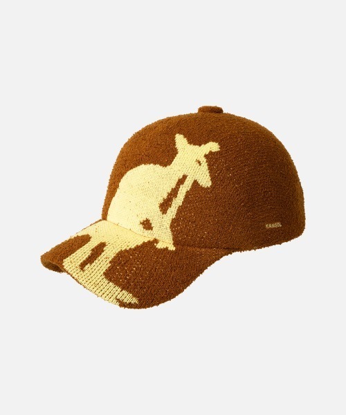 KANGOL（カンゴール）の「KANGOL RETRO BIG KROO SPACECAP / カンゴール（キャップ・レディース・ブラウン/ホワイト/インディゴブルー・L/XL）」の2枚目の写真