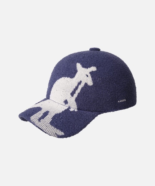 KANGOL（カンゴール）の「KANGOL RETRO BIG KROO SPACECAP / カンゴール（キャップ・レディース・ブラウン/ホワイト/インディゴブルー・L/XL）」の3枚目の写真
