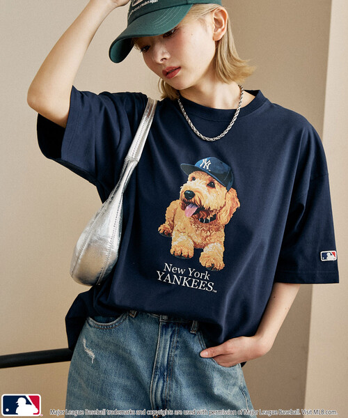 PUBLUX(パブリュクス)の「PUBLUX/パブリュクス 別注MLB アニマルプリント Tシャツ 限定展開(Tシャツ/カットソー・メンズ・グレー/オフホワイト/ネイビー/ピンク/ライトグレー/ホワイト・L/M/S)」の11枚目の写真