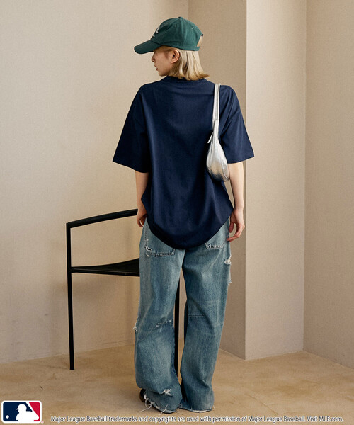 PUBLUX(パブリュクス)の「PUBLUX/パブリュクス 別注MLB アニマルプリント Tシャツ 限定展開(Tシャツ/カットソー・メンズ・グレー/オフホワイト/ネイビー/ピンク/ライトグレー/ホワイト・L/M/S)」の14枚目の写真