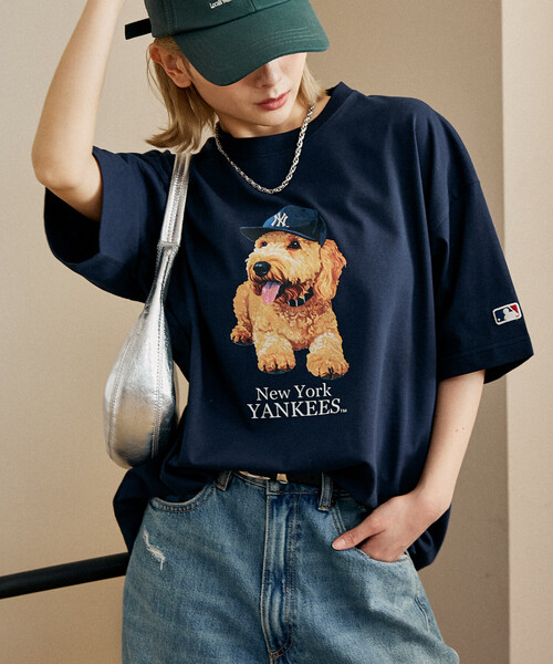 PUBLUX(パブリュクス)の「PUBLUX/パブリュクス 別注MLB アニマルプリント Tシャツ 限定展開(Tシャツ/カットソー・メンズ・グレー/オフホワイト/ネイビー/ピンク/ライトグレー/ホワイト・L/M/S)」の16枚目の写真