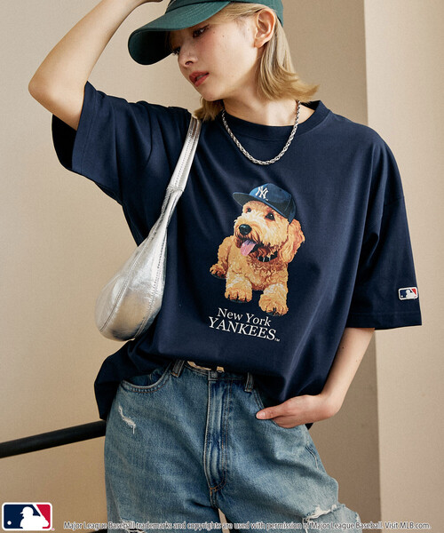 PUBLUX(パブリュクス)の「PUBLUX/パブリュクス 別注MLB アニマルプリント Tシャツ 限定展開(Tシャツ/カットソー・メンズ・グレー/オフホワイト/ネイビー/ピンク/ライトグレー/ホワイト・L/M/S)」の17枚目の写真