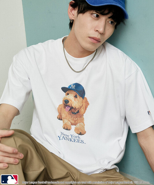 PUBLUX(パブリュクス)の「PUBLUX/パブリュクス <機能性素材>別注MLB アニマルプリント Tシャツ 限定展開(Tシャツ/カットソー・メンズ・グレー/オフホワイト/ネイビー/ピンク/ライトグレー/ホワイト・L/M/S)」の15枚目の写真