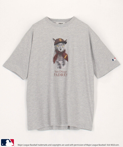 PUBLUX(パブリュクス)の「PUBLUX/パブリュクス <機能性素材>別注MLB アニマルプリント Tシャツ 限定展開(Tシャツ/カットソー・メンズ・グレー/オフホワイト/ネイビー/ピンク/ライトグレー/ホワイト・L/M/S)」の12枚目の写真