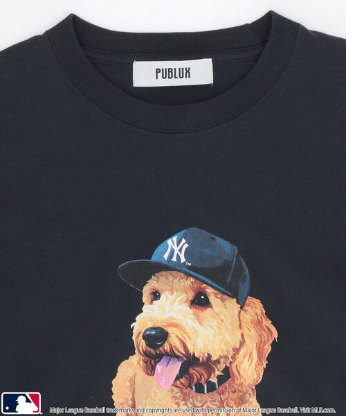 PUBLUX(パブリュクス)の「PUBLUX/パブリュクス 別注MLB アニマルプリント Tシャツ 限定展開(Tシャツ/カットソー・メンズ・グレー/オフホワイト/ネイビー/ピンク/ライトグレー/ホワイト・L/M/S)」の7枚目の写真