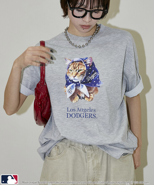 PUBLUX(パブリュクス)の「PUBLUX/パブリュクス <機能性素材>別注MLB アニマルプリント Tシャツ 限定展開(Tシャツ/カットソー・メンズ・グレー/オフホワイト/ネイビー/ピンク/ライトグレー/ホワイト・L/M/S)」の7枚目の写真