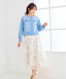 Rose Tiara | フラワープリントフレアスカート(スカート)