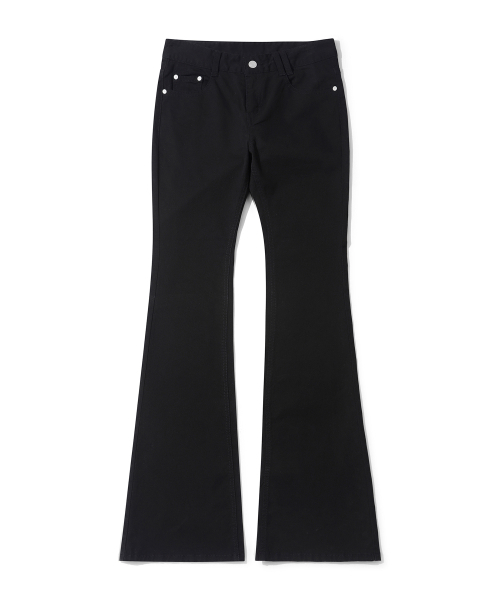DECET WOMEN(デケット ウーマン)の「(コットン)Signature スリム ローライズ フレアジーンズ DCWPT006BLACKCT(デニムパンツ・レディース・その他・X-SMALL/SMALL/MEDIUM/LARGE)」の11枚目の写真