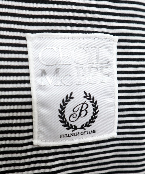 CECIL McBEE(セシルマクビー)の「刺繍ロゴカットプルオーバー(Tシャツ/カットソー・レディース・オフホワイト/ブラック・LARGE/MEDIUM)」の3枚目の写真