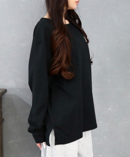 CECIL McBEE(セシルマクビー)の「刺繍ロゴカットプルオーバー(Tシャツ/カットソー・レディース・オフホワイト/ブラック・LARGE/MEDIUM)」の8枚目の写真