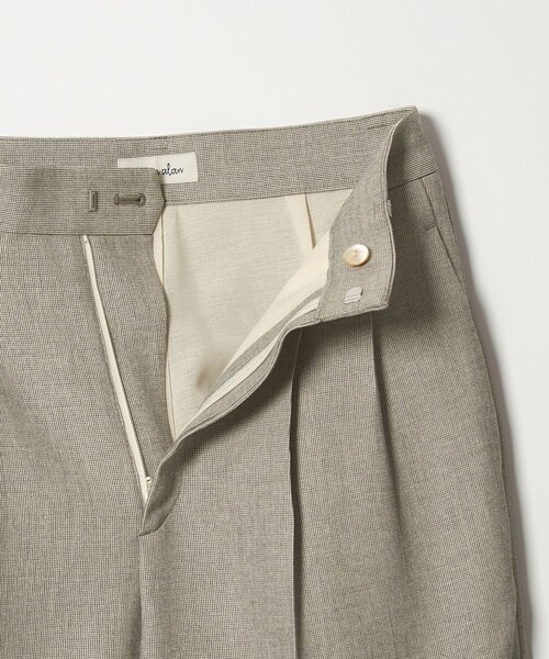 【極美品】Steven Alan 2タック ワイド スラックス パンツ L STEVEN ALAN（スティーブンアラン） スラックス パンツ 「Steven Alan