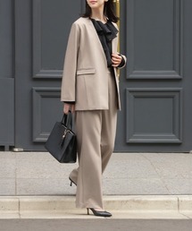 HUG.U | 「 洗濯機で洗える 」 ジャケット × パンツ 2点セット スーツ(スーツセット)