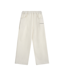 SWEAT DETAIL PANTS - IVORY