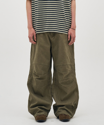 BASEMOMENT（ベースモーメント）の「カチオンダイングウォッシュドセクションパンツライトオリーブ（その他パンツ）」