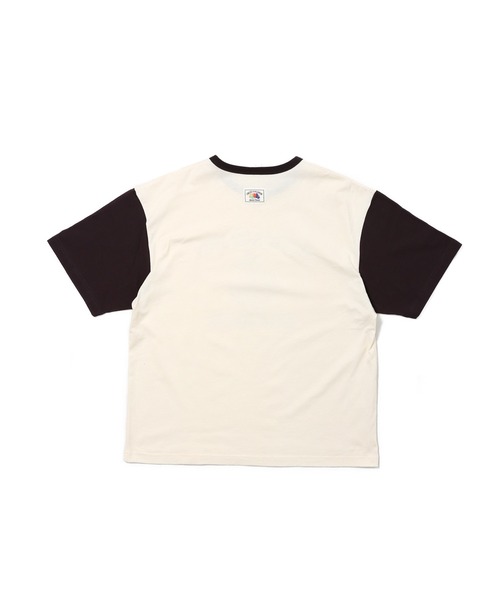 FRUIT OF THE LOOM(フルーツオブザルーム)の「19/-スラブ天竺Tシャツ4 / 半袖 リンゴ&メッセージ プリント Tシャツ / ヴィンテージ風(Tシャツ/カットソー・メンズ・アイボリー/ホワイト・L/M/S)」の7枚目の写真