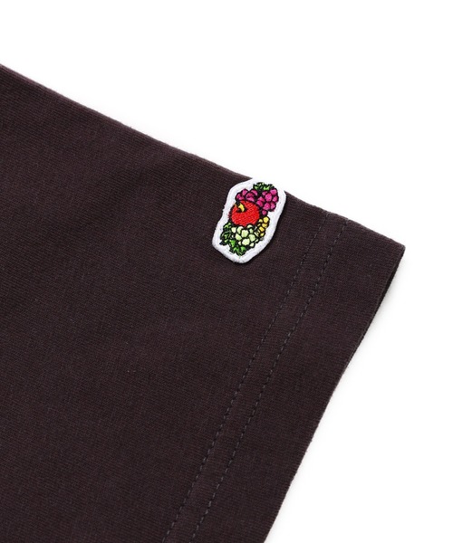 FRUIT OF THE LOOM(フルーツオブザルーム)の「19/-スラブ天竺Tシャツ4 / 半袖 リンゴ&メッセージ プリント Tシャツ / ヴィンテージ風(Tシャツ/カットソー・メンズ・アイボリー/ホワイト・L/M/S)」の4枚目の写真