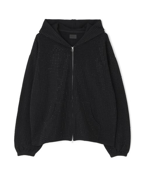 DANKE SCHON（ダンケシェーン）の「DankeSchon/ダンケシェーン/LINE STONE ZIP HOODIE（パーカー・レディース・ブラック・M/L）」の9枚目の写真