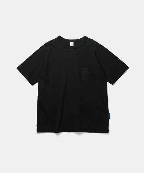 LAVENHAM（ラベンハム）の「【 日本製・USコットン半袖Tシャツ 】Jackman X Lavenham Cotton Quilt Pocket T-Shirt Mens / ジャックマン コットン キルト ポケット ティーシャツ メンズ（Tシャツ/カットソー・メンズ・ダークブラック/ライトベージュ/ダークオリーブ/ホワイト・S/M/XL/XXL/L）」の3枚目の写真