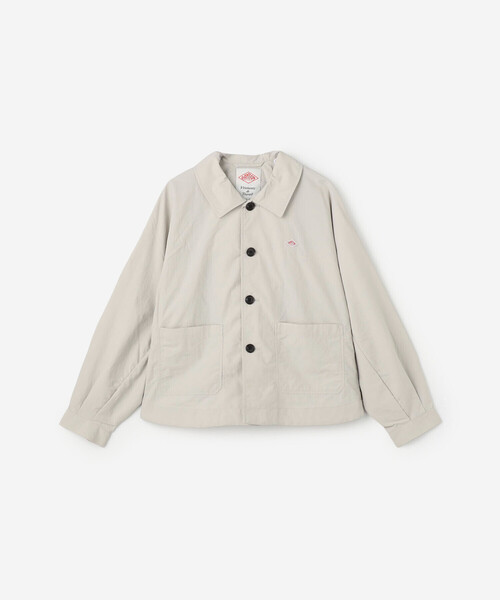DANTON(ダントン)の「DANTON | ナイロンタッサー ドルマンスリーブジャケット WOMEN(その他アウター・レディース・グレイッシュベージュ/ネイビー・36)」の3枚目の写真