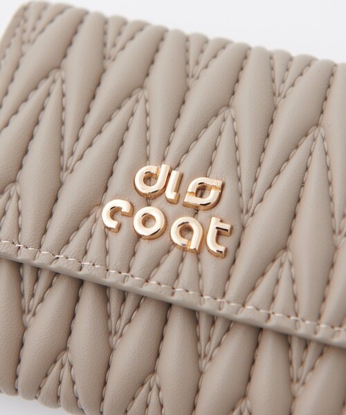 DISCOAT（ディスコート）の「Vキルティングウォレット（財布・レディース・グレイッシュベージュ/ブラック/ピンク/イエロー・FREE）」の5枚目の写真