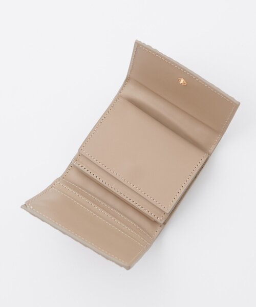 DISCOAT（ディスコート）の「Vキルティングウォレット（財布・レディース・グレイッシュベージュ/ブラック/ピンク/イエロー・FREE）」の8枚目の写真