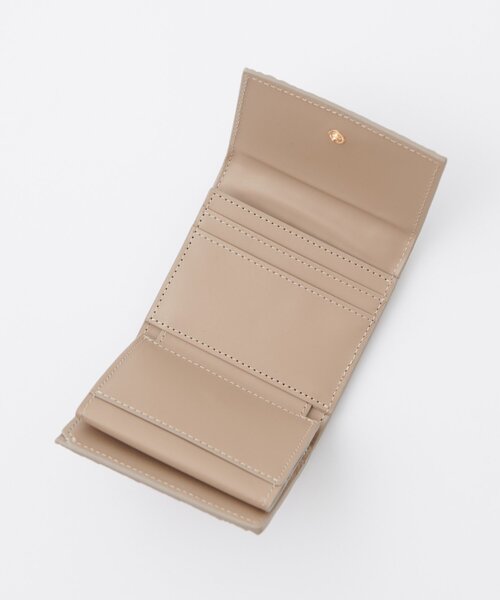 DISCOAT（ディスコート）の「Vキルティングウォレット（財布・レディース・グレイッシュベージュ/ブラック/ピンク/イエロー・FREE）」の9枚目の写真