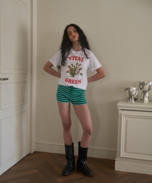 oursaalty（アウアソルティ）の「VITAL GREEN T-SHIRT（Tシャツ/カットソー・レディース・ホワイト・FREE）」の8枚目の写真