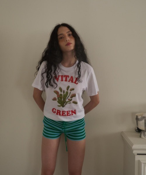 oursaalty（アウアソルティ）の「VITAL GREEN T-SHIRT（Tシャツ/カットソー・レディース・ホワイト・FREE）」の9枚目の写真