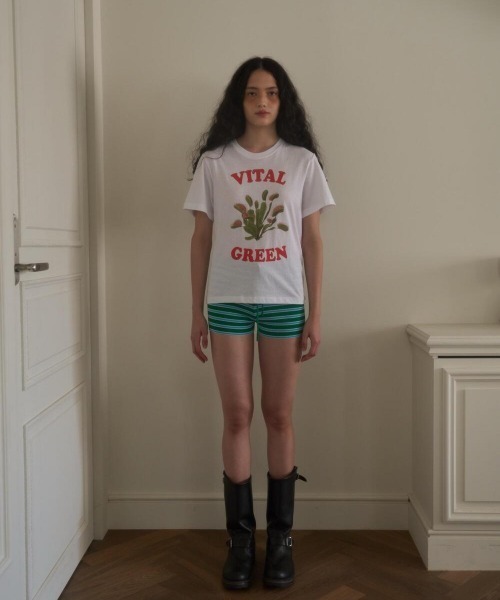 oursaalty（アウアソルティ）の「VITAL GREEN T-SHIRT（Tシャツ/カットソー・レディース・ホワイト・FREE）」の10枚目の写真
