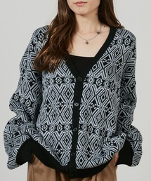 superNova.（スーパーノヴァ）の「superNova./スーパーノヴァ Hexagram knit cardigan（カーディガン/ボレロ）」