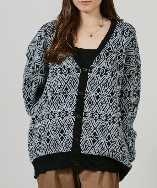 superNova.（スーパーノヴァ）の「superNova./スーパーノヴァ Hexagram knit cardigan（カーディガン/ボレロ・メンズ・ブラック・S/M）」の7枚目の写真