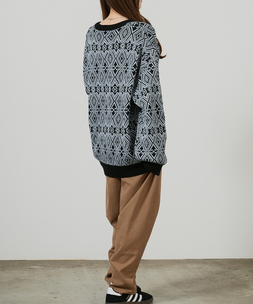 superNova.（スーパーノヴァ）の「superNova./スーパーノヴァ Hexagram knit cardigan（カーディガン/ボレロ・メンズ・ブラック・S/M）」の4枚目の写真