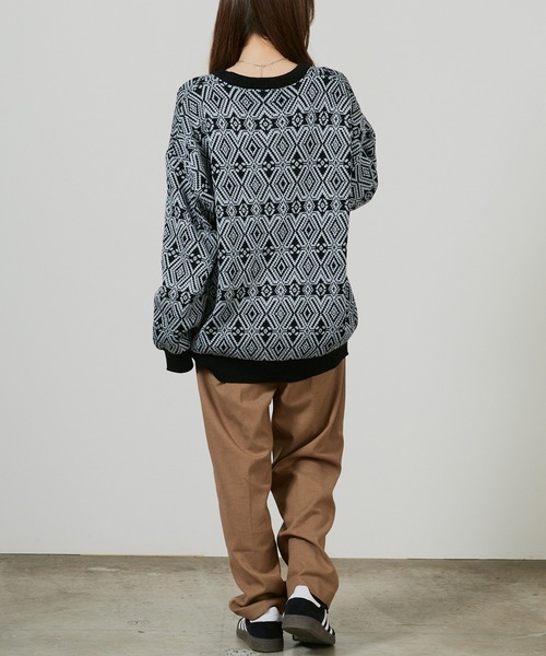 superNova.（スーパーノヴァ）の「superNova./スーパーノヴァ Hexagram knit cardigan（カーディガン/ボレロ・メンズ・ブラック・S/M）」の3枚目の写真