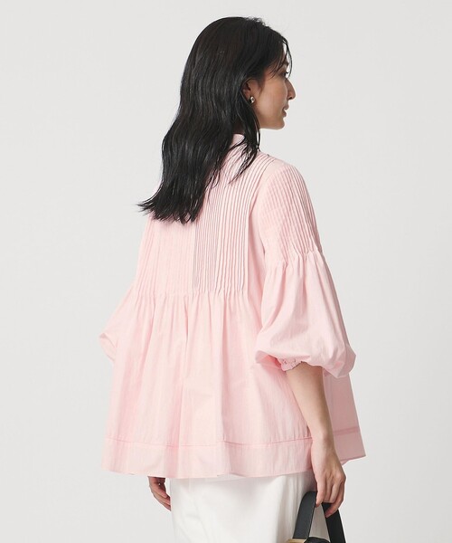 UNITED ARROWS(ユナイテッドアローズ)の「ピンタック バンドカラー ブラウス(シャツ/ブラウス・レディース・ライトピンク/ホワイト/ネイビー・FREE)」の10枚目の写真