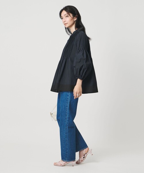 UNITED ARROWS(ユナイテッドアローズ)の「ピンタック バンドカラー ブラウス(シャツ/ブラウス・レディース・ライトピンク/ホワイト/ネイビー・FREE)」の15枚目の写真