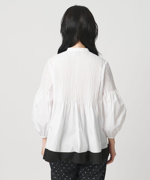 UNITED ARROWS(ユナイテッドアローズ)の「ピンタック バンドカラー ブラウス(シャツ/ブラウス・レディース・ライトピンク/ホワイト/ネイビー・FREE)」の18枚目の写真