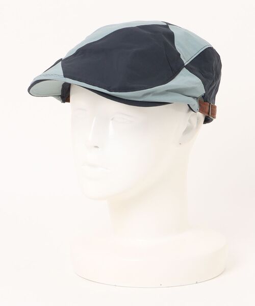 polcadot（ポルカドット）の「パッチワーク ナイロン ハンチング（ハンチング/ベレー帽・メンズ・ベージュ/ネイビー/ブラック・FREE）」の3枚目の写真