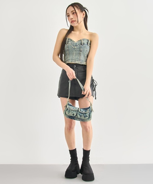 ANAP（アナップ）の「ギャル盛れ厚底ショートブーツ（ブーツ・レディース・ブラック・M/L）」の7枚目の写真