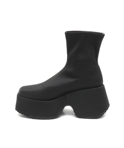 ANAP（アナップ）の「ギャル盛れ厚底ショートブーツ（ブーツ・レディース・ブラック・M/L）」の12枚目の写真