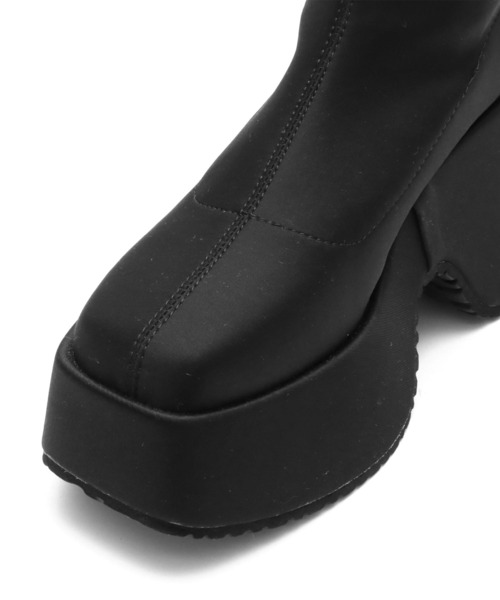 ANAP（アナップ）の「ギャル盛れ厚底ショートブーツ（ブーツ・レディース・ブラック・M/L）」の15枚目の写真