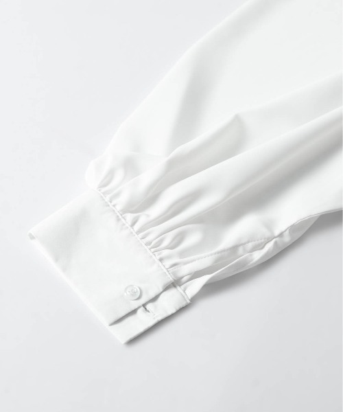 AMELY(エミリー)の「フロントフリルデザインブラウス(シャツ/ブラウス・レディース・ブラック/ホワイト・フリー)」の22枚目の写真