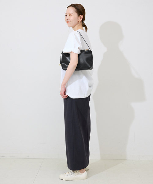 SLOBE IENA(スローブイエナ)の「SLOBE スクエアハンドルバッグ(ハンドバッグ・レディース・ブラック/ベージュ・FREE)」の5枚目の写真