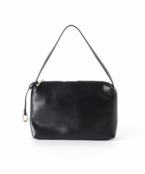 SLOBE IENA(スローブイエナ)の「SLOBE スクエアハンドルバッグ(ハンドバッグ・レディース・ブラック/ベージュ・FREE)」の17枚目の写真