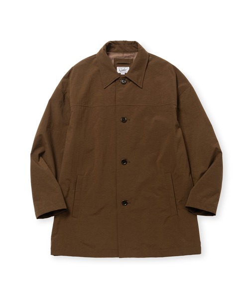 CALEE(キャリー)の「VINTAGE NYLON OXFORD HALF COAT(ステンカラーコート・メンズ・ブラウン・LARGE)」の1枚目の写真