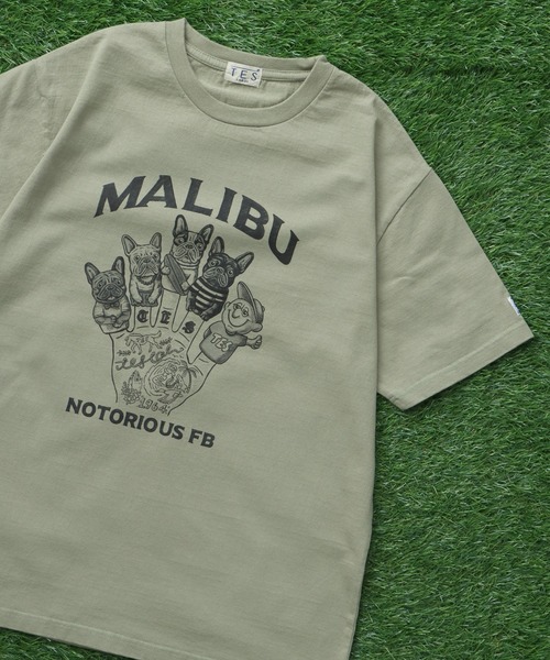 The Endless Summer(エンドレスサマー)の「TES NOTORIOUS FB FINGER PUPPET-TEE/ Tシャツ(Tシャツ/カットソー・メンズ・グリーン系その他3/ベージュ/ホワイト・X-LARGE/LARGE/MEDIUM/SMALL/XX-LARGE)」の3枚目の写真